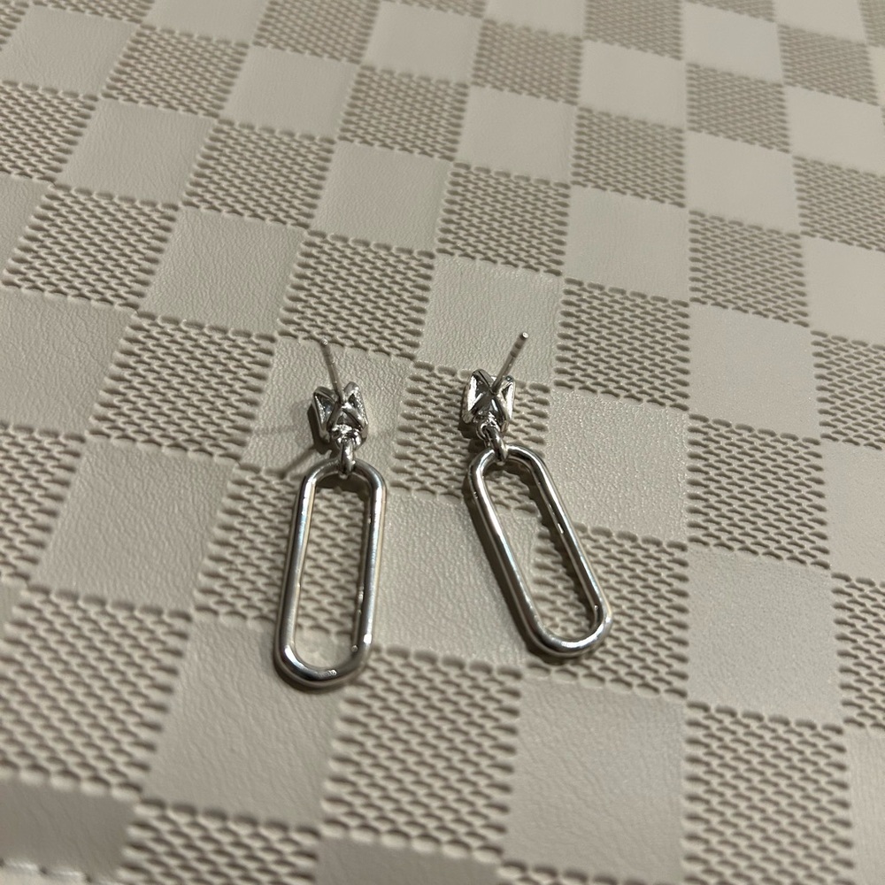 Sif Jakobs Silver Drop Earrings View 2